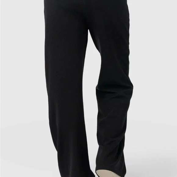 Saint + Sofia Chelsea Black Wide-Leg Pants - Picture 2 of 8